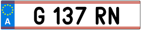 Trailer License Plate